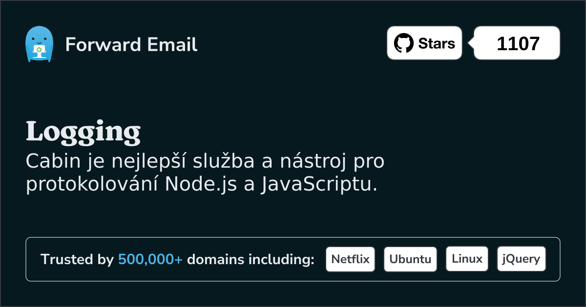 Služba protokolování Node.js