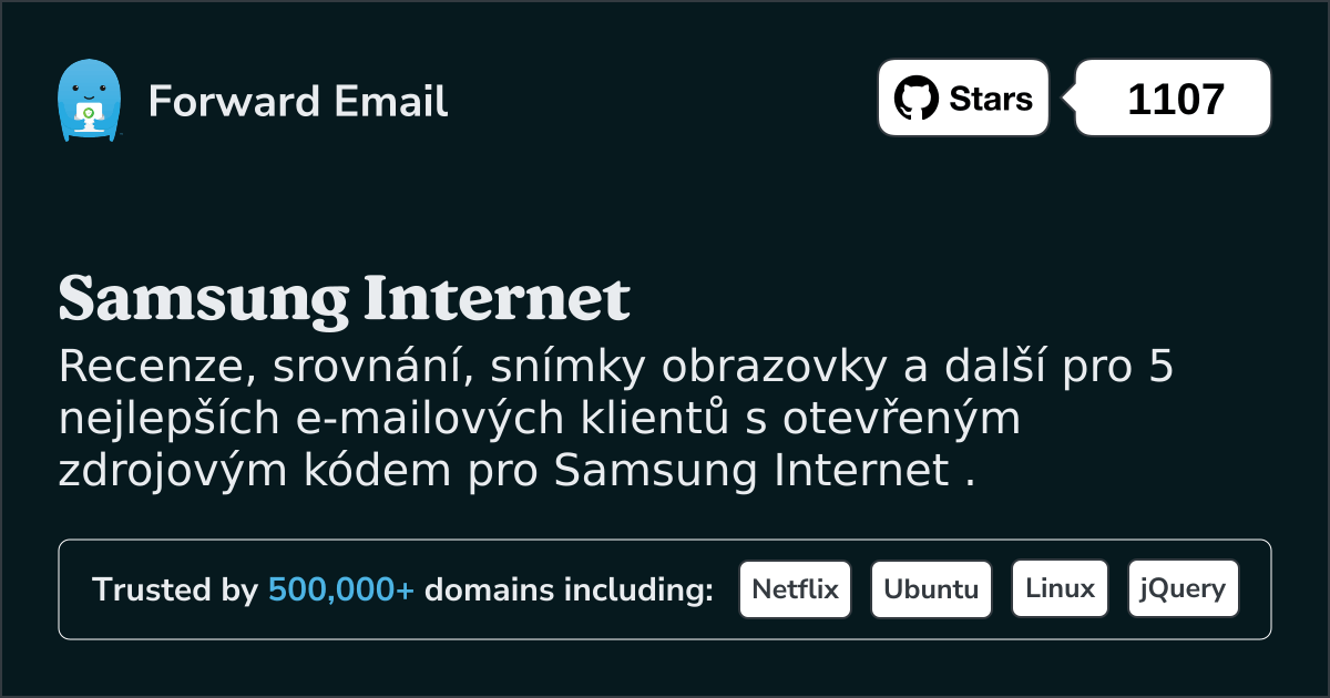 5 nejlepších e-mailových klientů s otevřeným zdrojovým kódem pro Samsung Internet v 2025