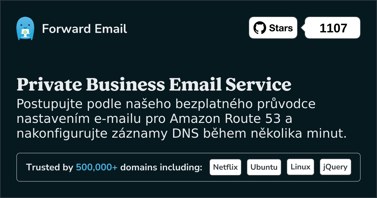 Jak nastavit e-mail pomocí Amazon Route 53