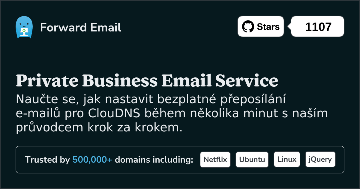 Jak nastavit e-mail pomocí ClouDNS