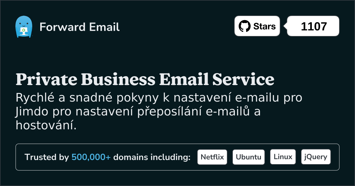 Jak nastavit e-mail pomocí Jimdo