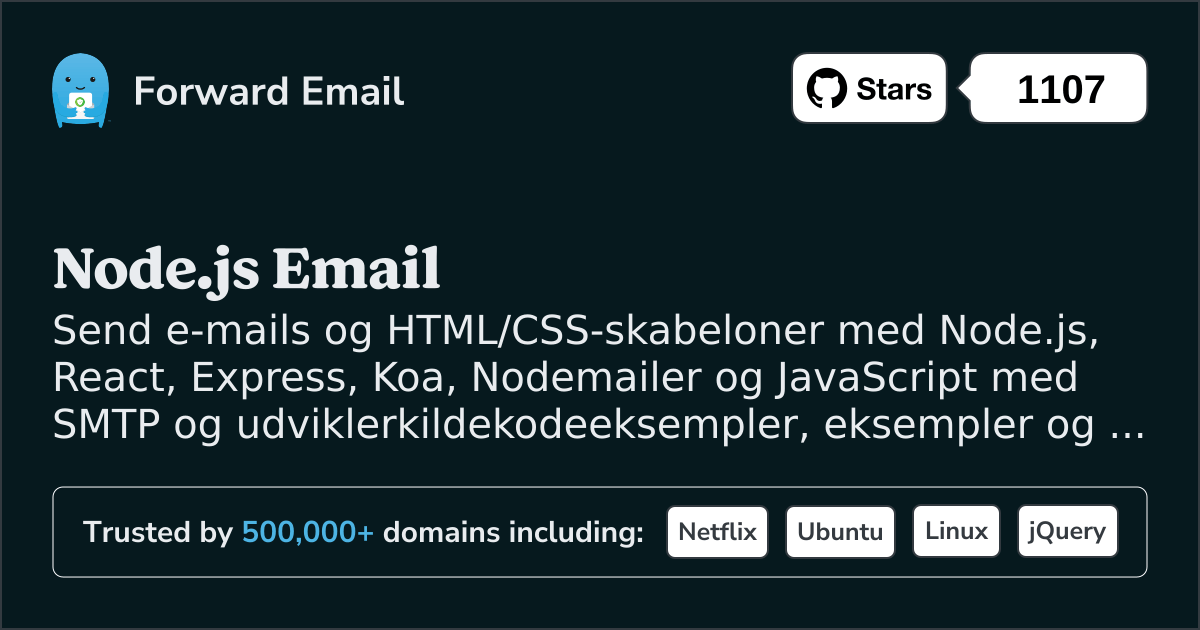Node.js e-mail skabeloner