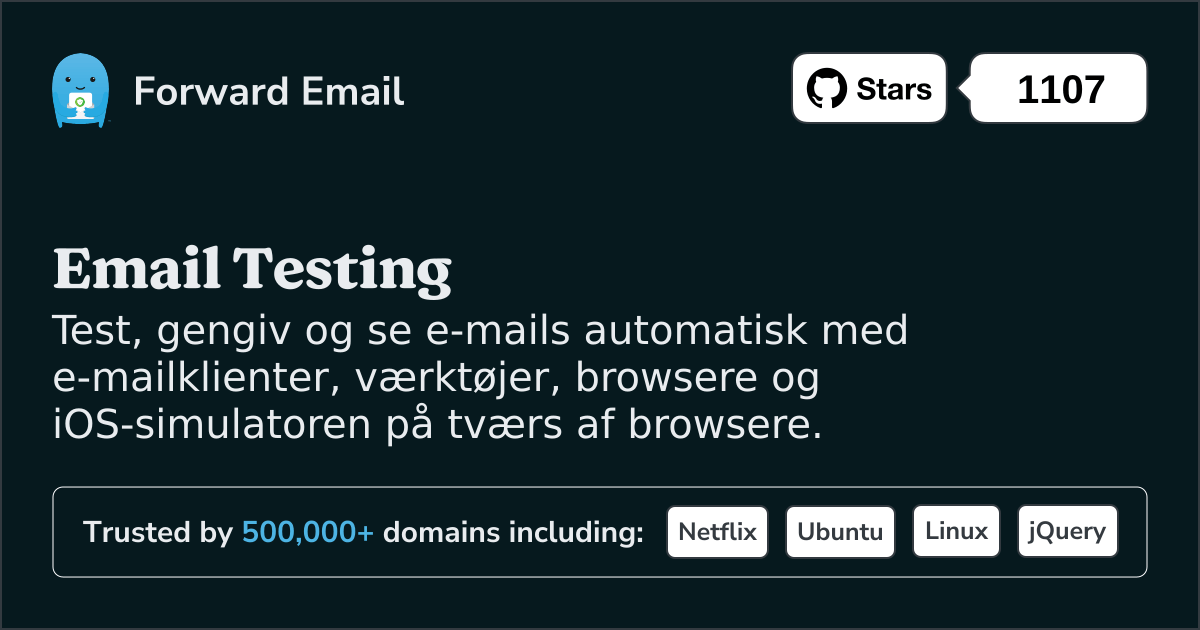 E-mailtest til browsere og iOS Simulator