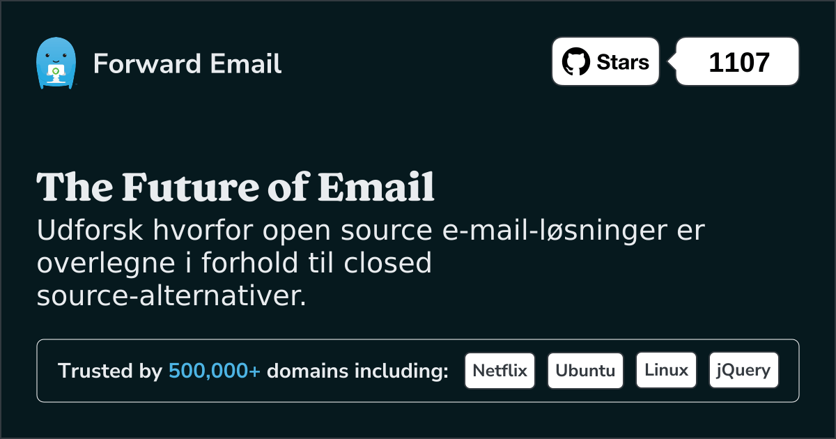 Hvorfor Open-Source e-mail er fremtiden: Sikkerhed, privatliv og gennemsigtighed