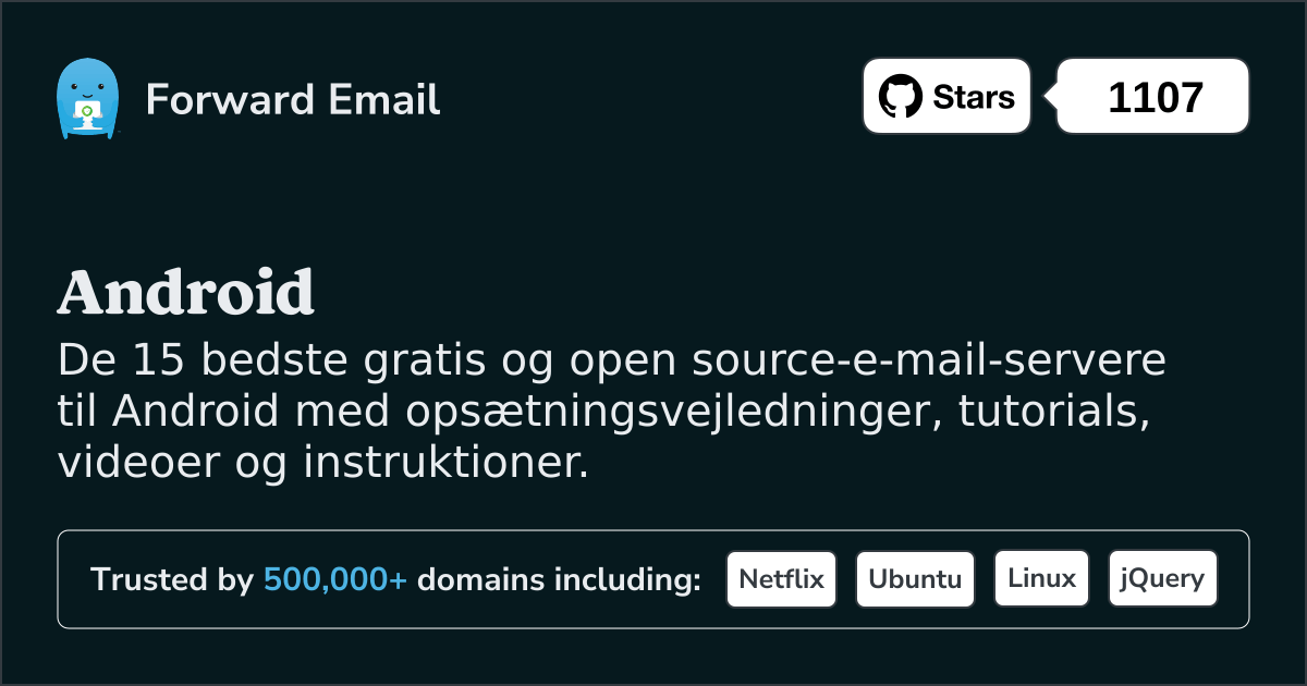 15 Top Open Source e-mail-servere til Android i 2025