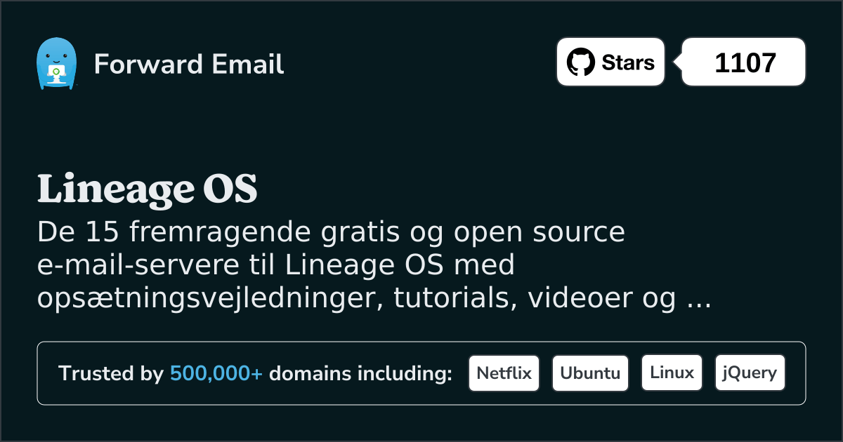 15 enestående Open Source e-mail-servere til Lineage OS i 2025