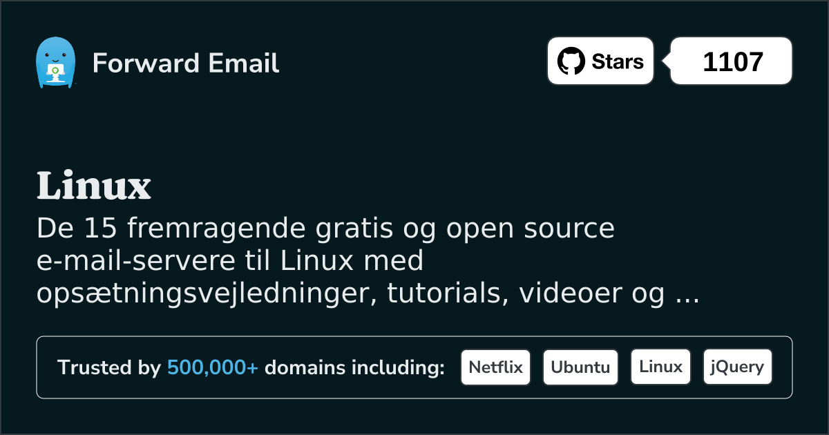 15 fremragende Open Source e-mail-servere til Linux i 2025