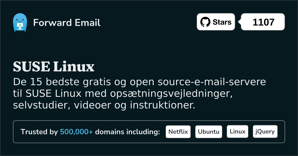 15 Top Open Source e-mail-servere til SUSE Linux i 2025