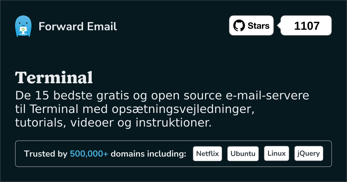 15 Top Open Source e-mail-servere til Terminal i 2025