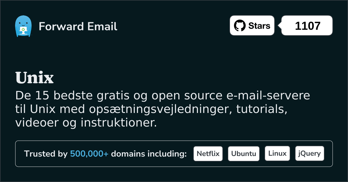 15 Top Open Source e-mail-servere til Unix i 2025
