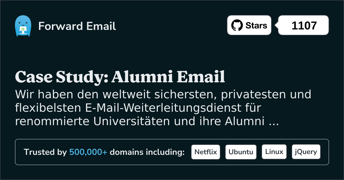 Fallstudie: Wie Forward Email Alumni-E-Mail-Lösungen für Spitzenuniversitäten unterstützt