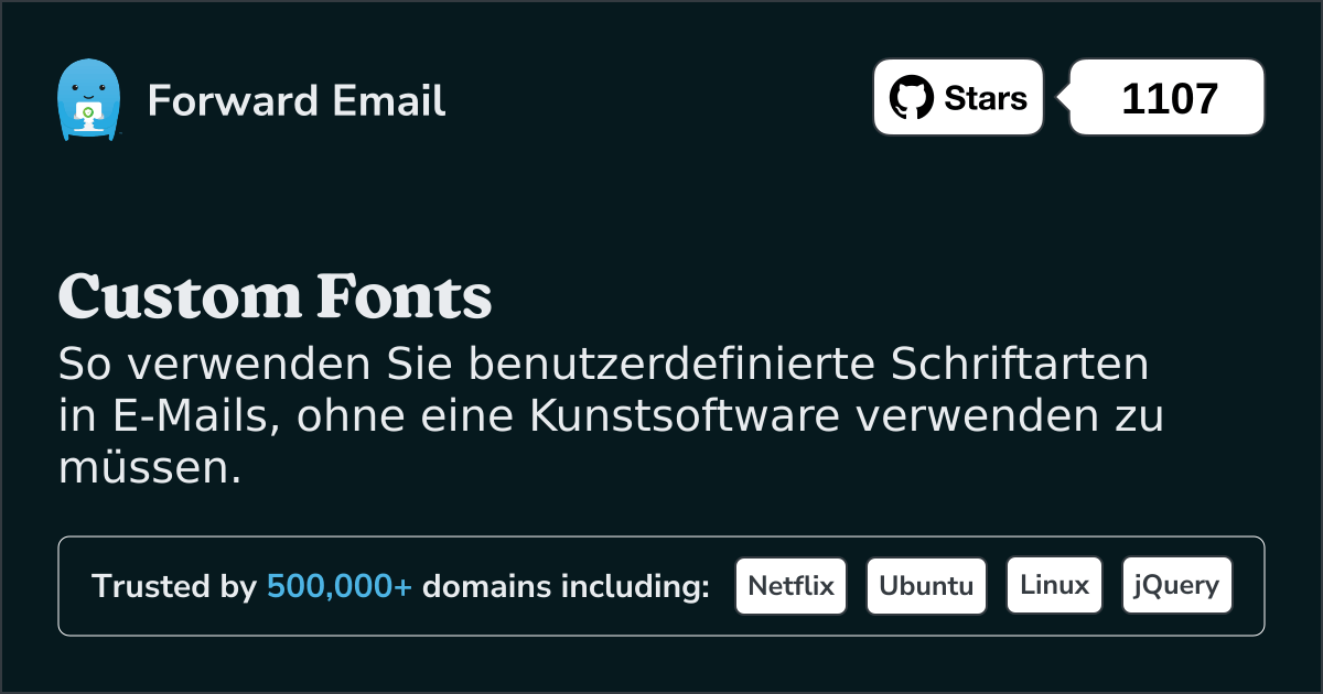 Benutzerdefinierte Schriftarten in E-Mails