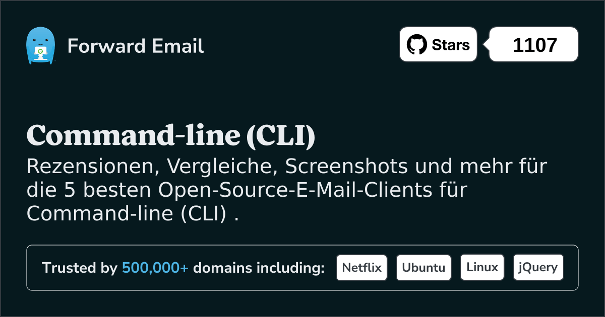 Die 5 besten Open-Source-E-Mail-Clients für Command-line (CLI) im 2025