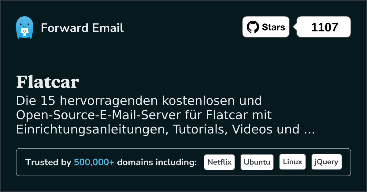 15 hervorragende Open-Source-E-Mail-Server für Flatcar im 2025