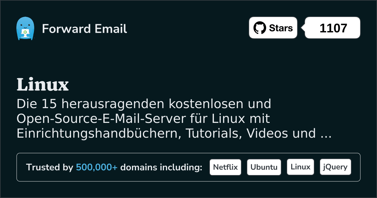 15 herausragende Open-Source-E-Mail-Server für Linux im 2025