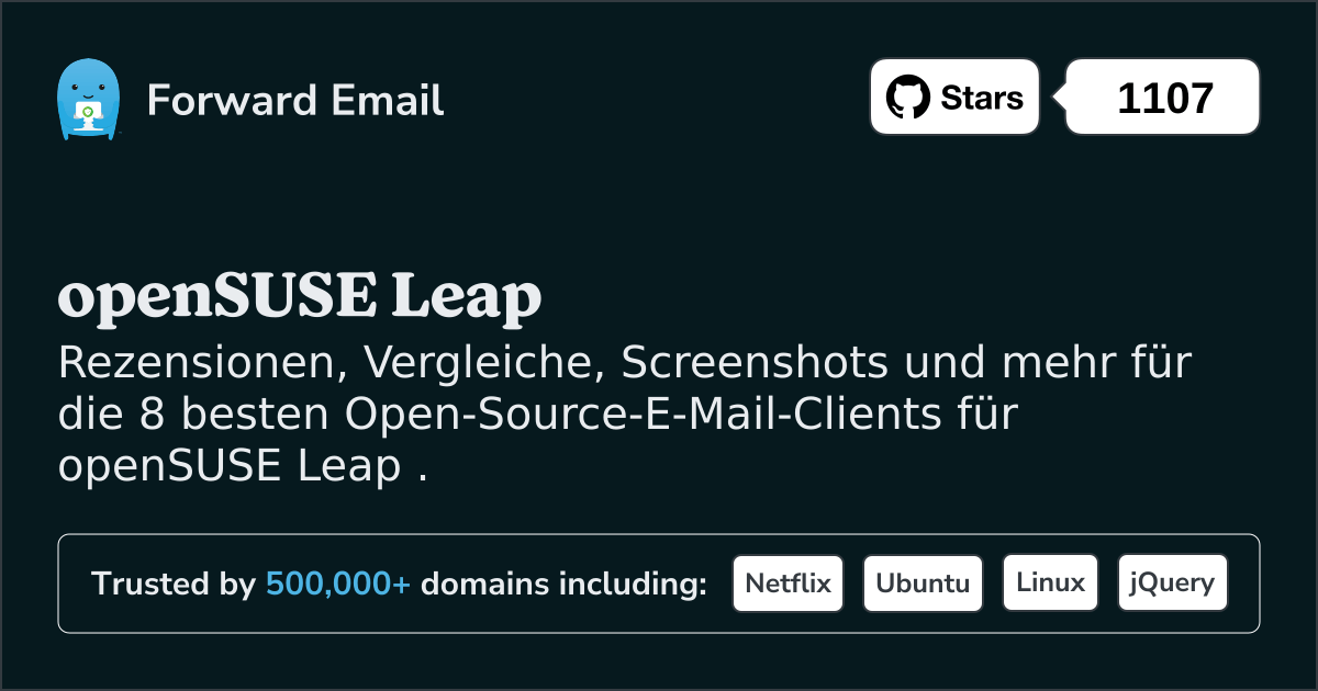 Die 8 besten Open-Source-E-Mail-Clients für openSUSE Leap im 2025