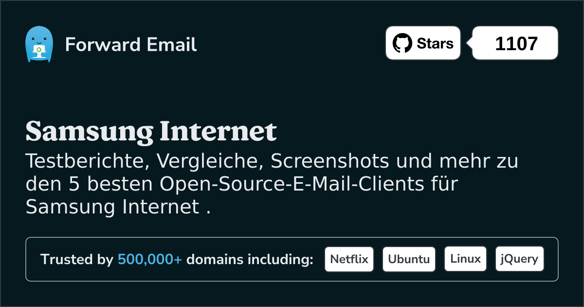 Die 5 besten Open Source-E-Mail-Clients für Samsung Internet im 2025