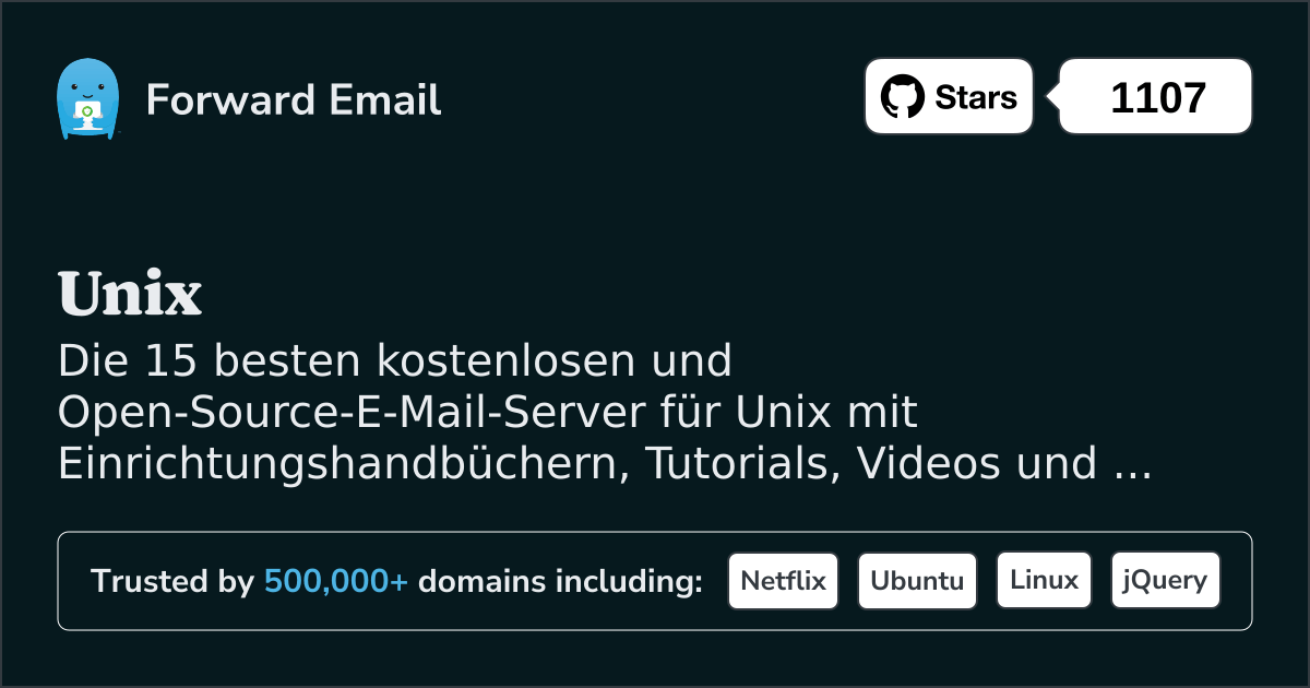 Die 15 besten Open-Source-E-Mailserver für Unix im 2025