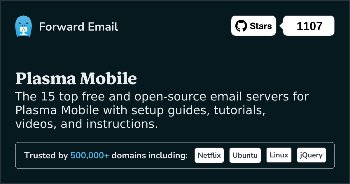 15 Top Open Source Email Servers for Plasma Mobile in 2025