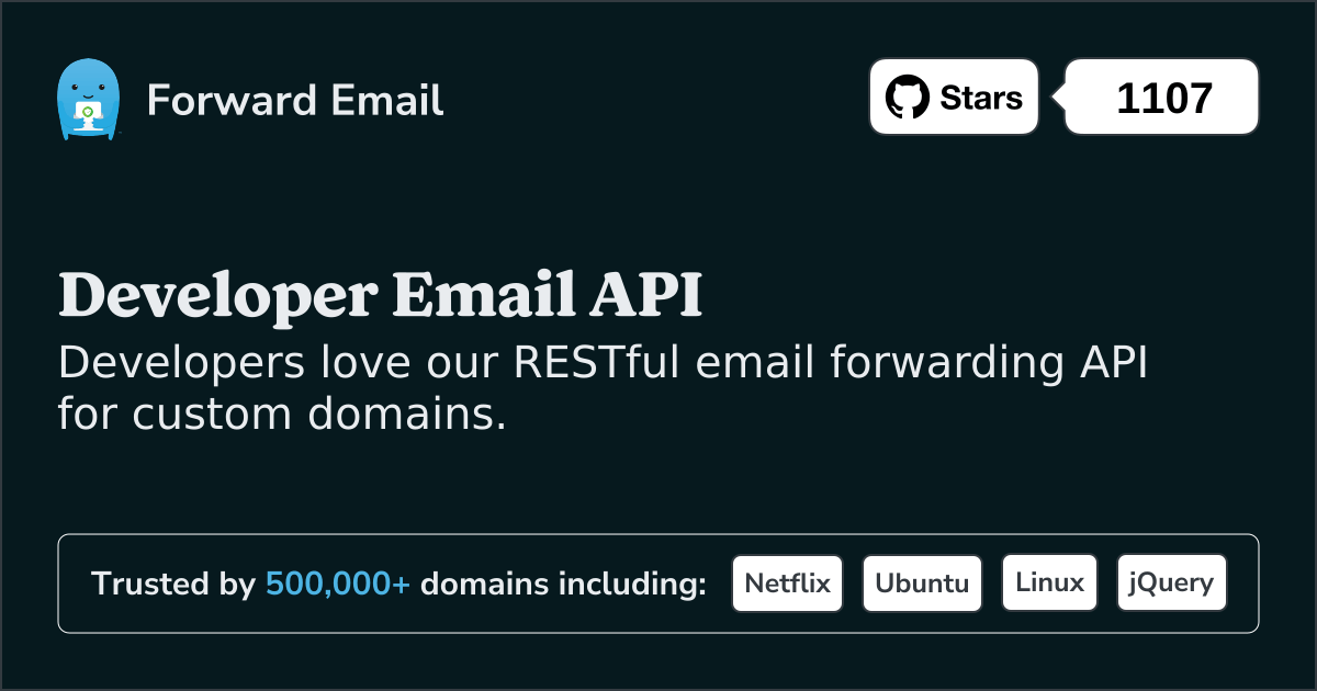 Developer Email API for Custom Domains and Webhooks