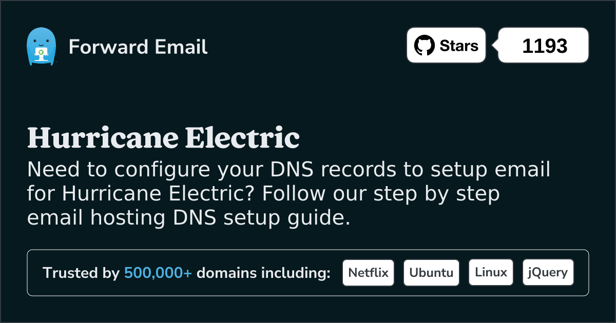 How to Setup Email with Hurricane Electric