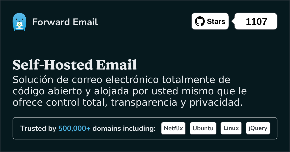 Presentamos nuestra pila de correo electrónico autoalojada