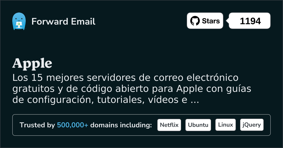 Los 15 mejores servidores de correo electrónico de código abierto para Apple en 2025