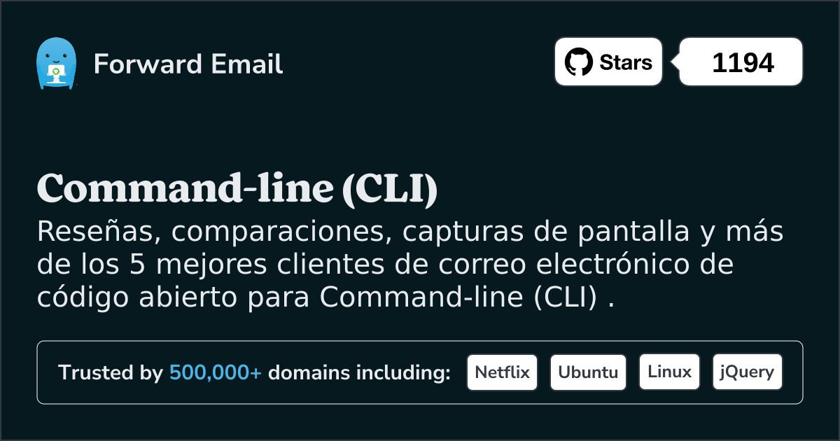 Los 5 mejores clientes de correo electrónico de código abierto para Command-line (CLI) en 2025