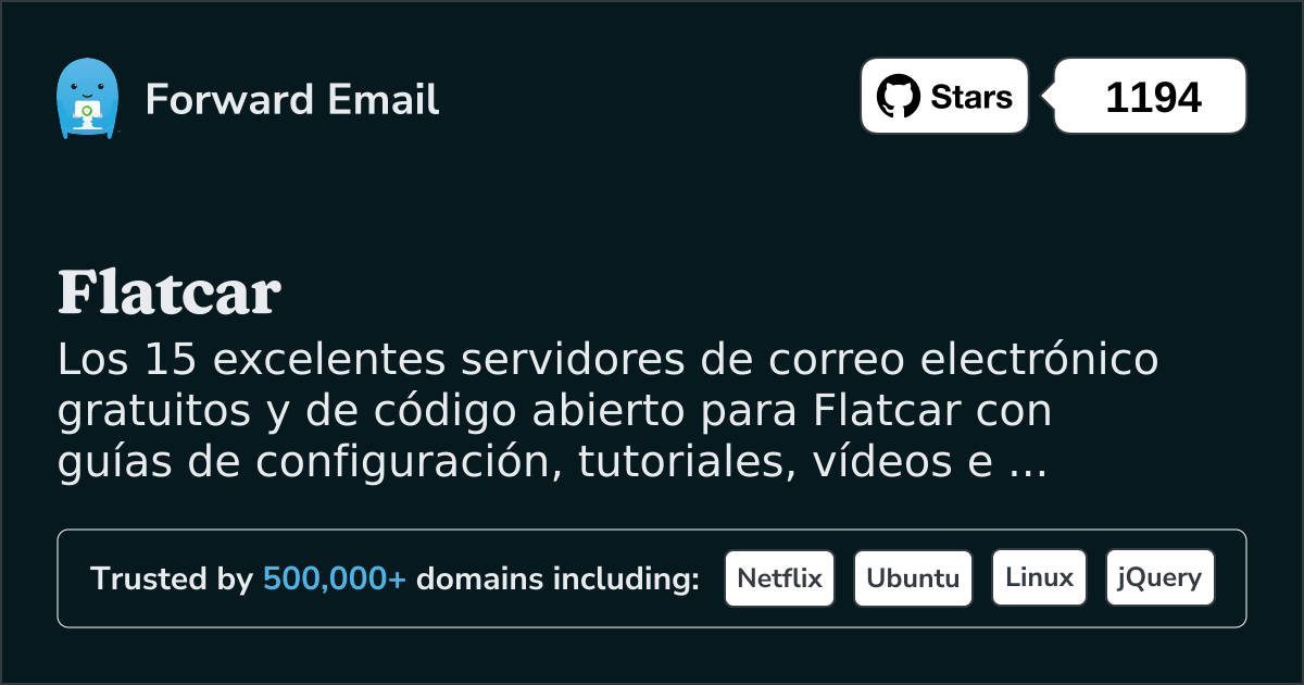15 excelentes servidores de correo electrónico de código abierto para Flatcar en 2025