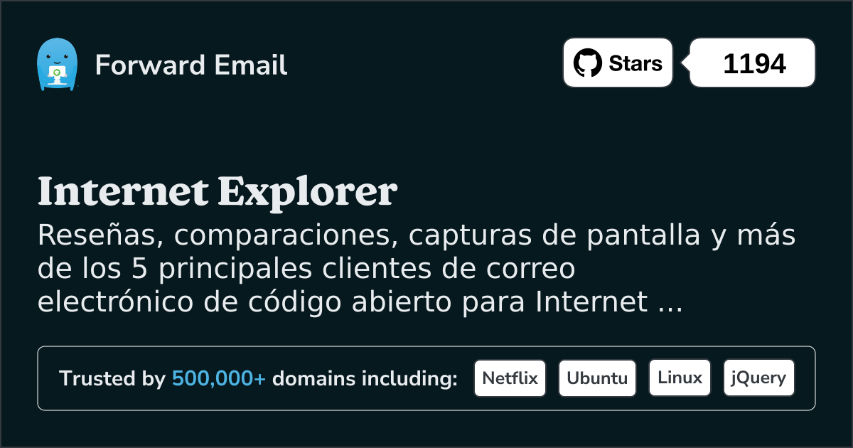 Los 5 clientes de correo electrónico de código abierto líderes para Internet Explorer en 2025