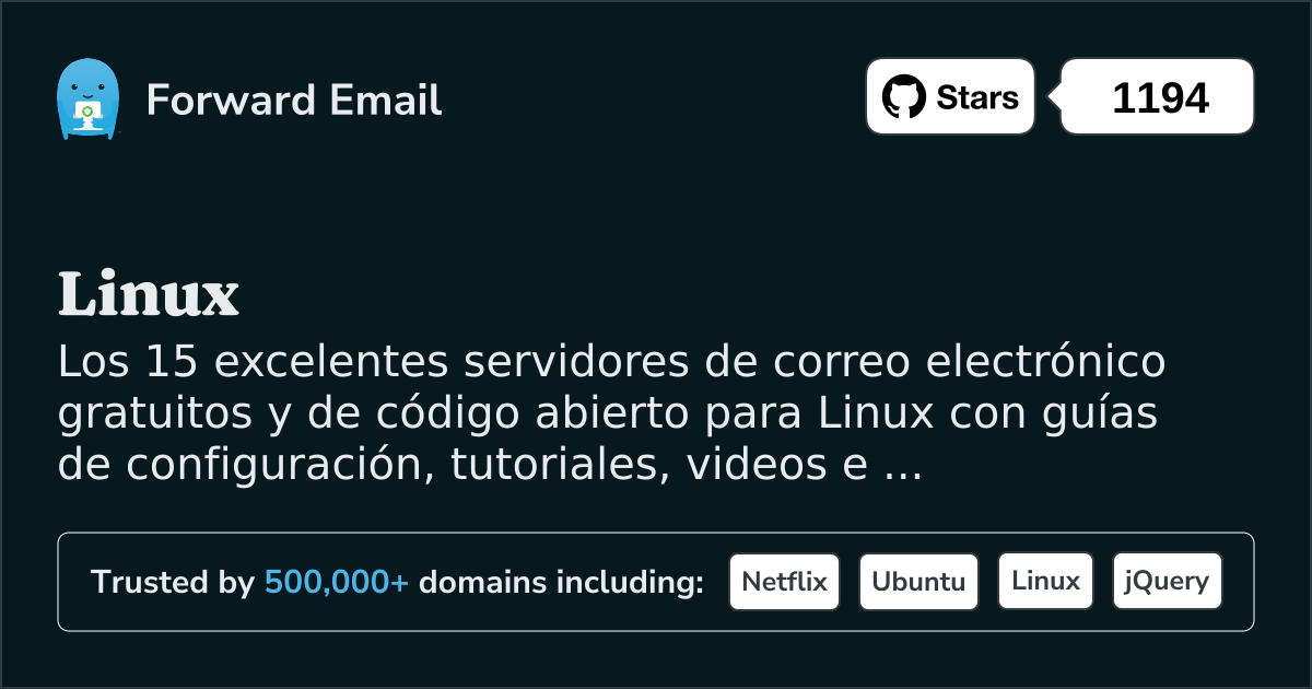 15 servidores de correo electrónico de código abierto destacados para Linux en 2025