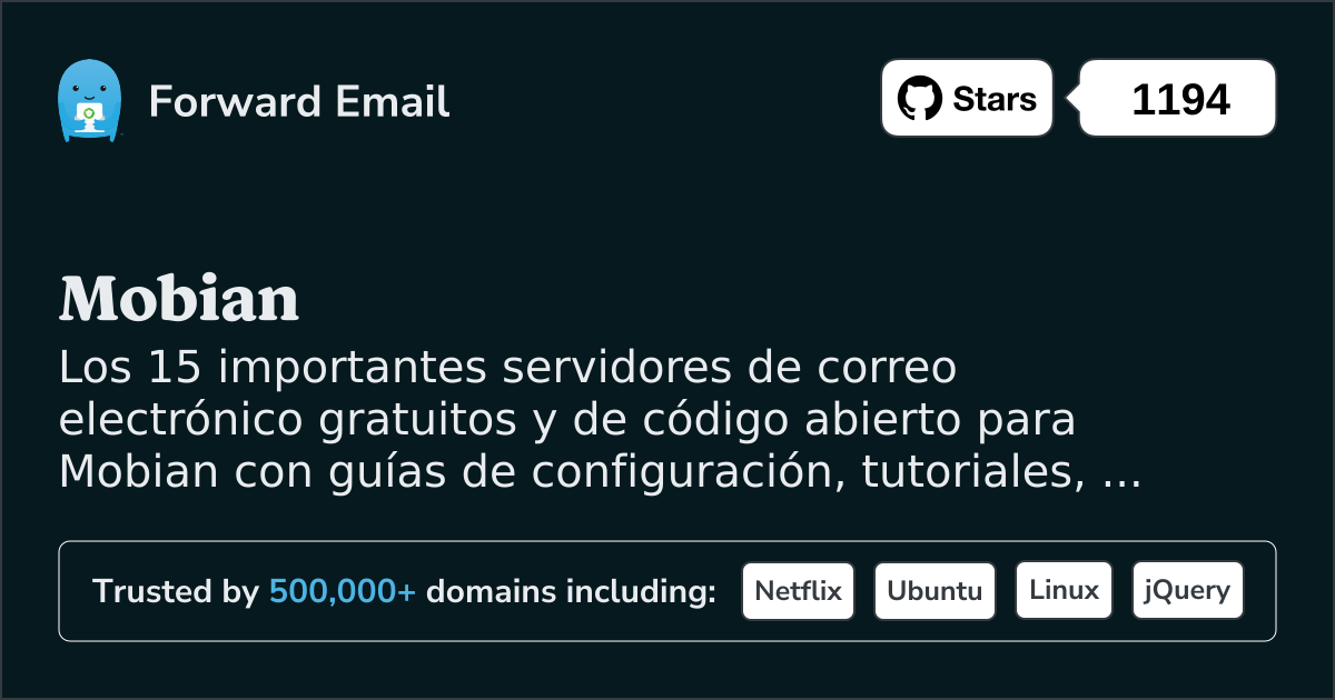 15 servidores de correo electrónico de código abierto importantes para Mobian en 2025