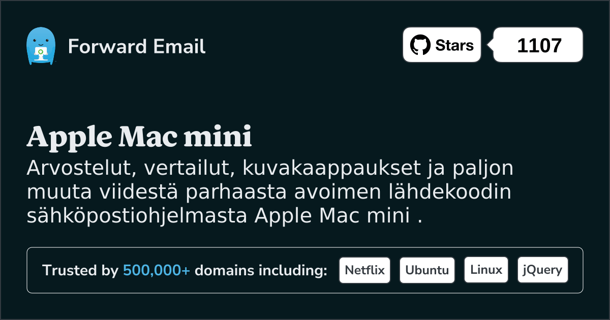 5 parasta avoimen lähdekoodin sähköpostiohjelmaa Apple Mac mini vuonna 2025
