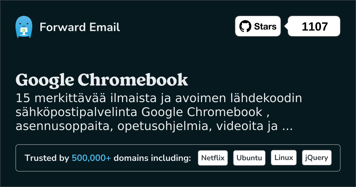15 merkittävää avoimen lähdekoodin sähköpostipalvelinta Google Chromebook vuonna 2025