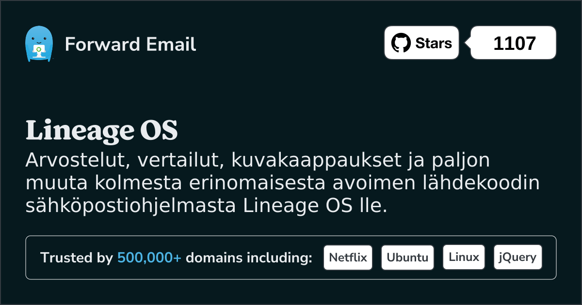 3 erinomaista avoimen lähdekoodin sähköpostiohjelmaa Lineage OS lle vuonna 2025