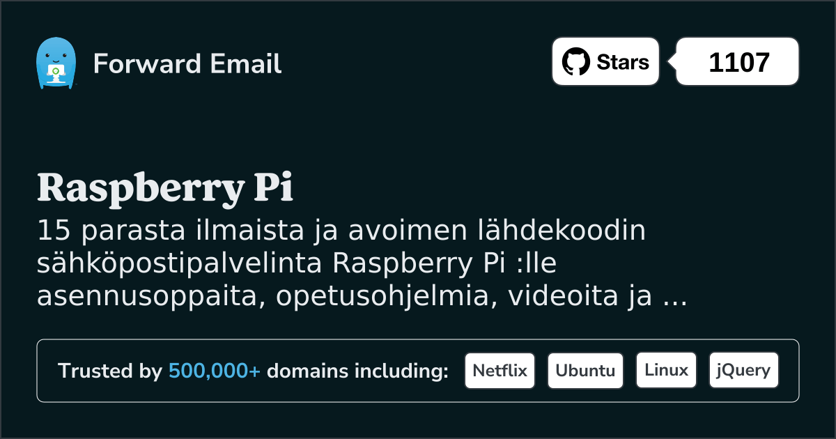 15 parasta avoimen lähdekoodin sähköpostipalvelinta Raspberry Pi lle vuonna 2025