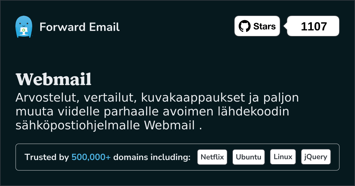 5 suosituinta avoimen lähdekoodin sähköpostiohjelmaa Webmail vuonna 2025