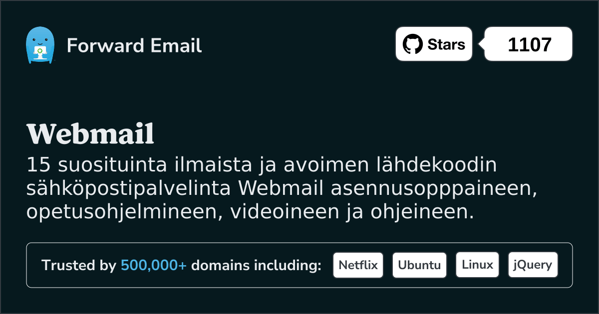 15 suosituinta avoimen lähdekoodin sähköpostipalvelinta Webmail vuonna 2025