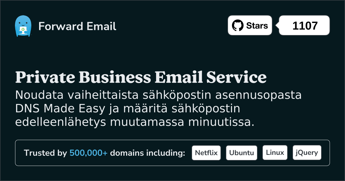 Sähköpostin määrittäminen DNS Made Easy :lla