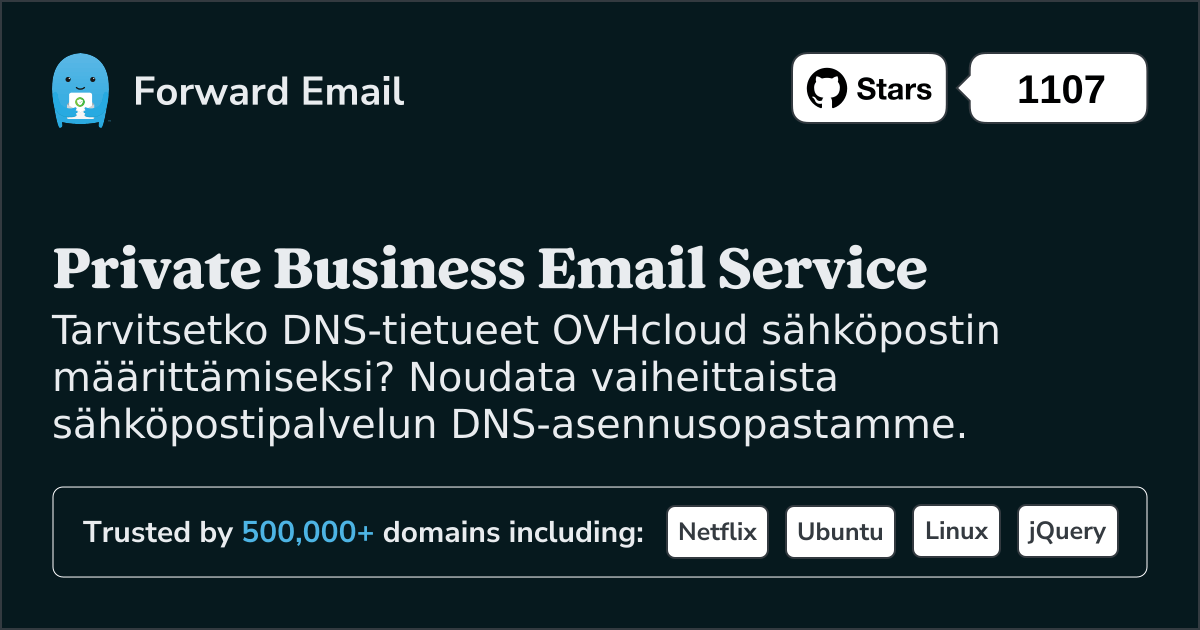 Sähköpostin määrittäminen OVHcloud :lla