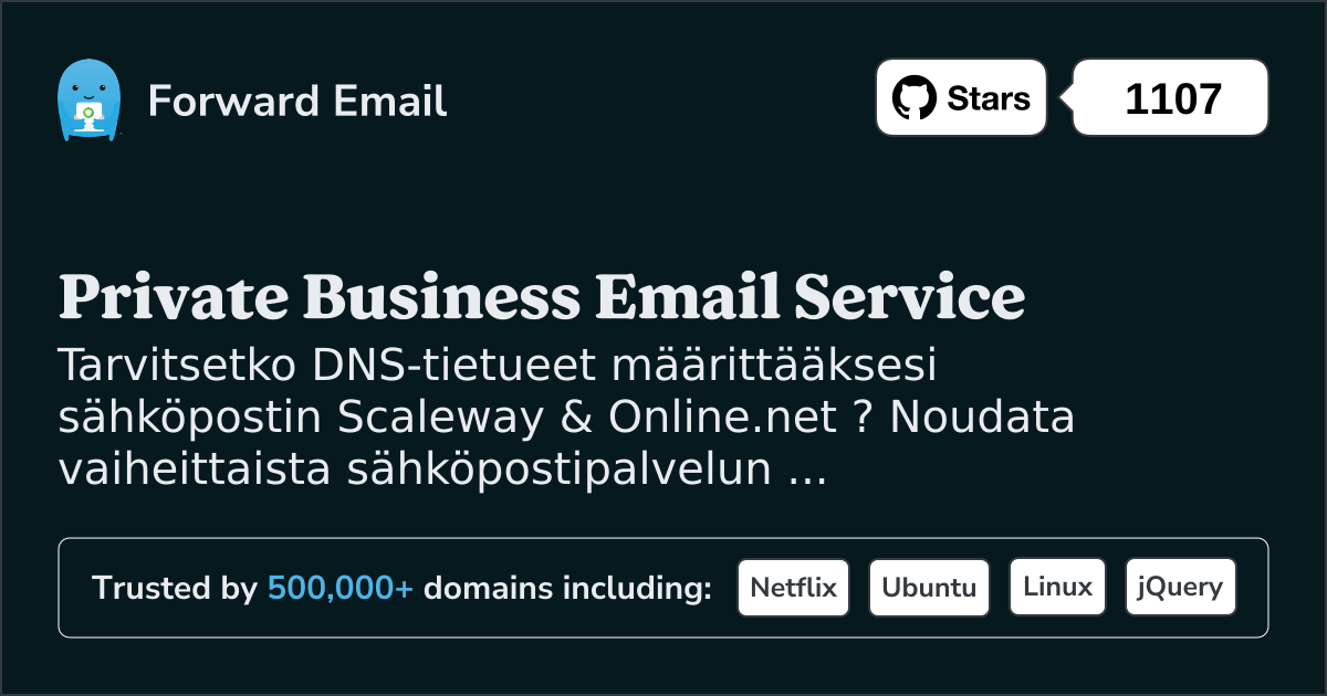 Sähköpostin määrittäminen Scaleway & Online.net :lla