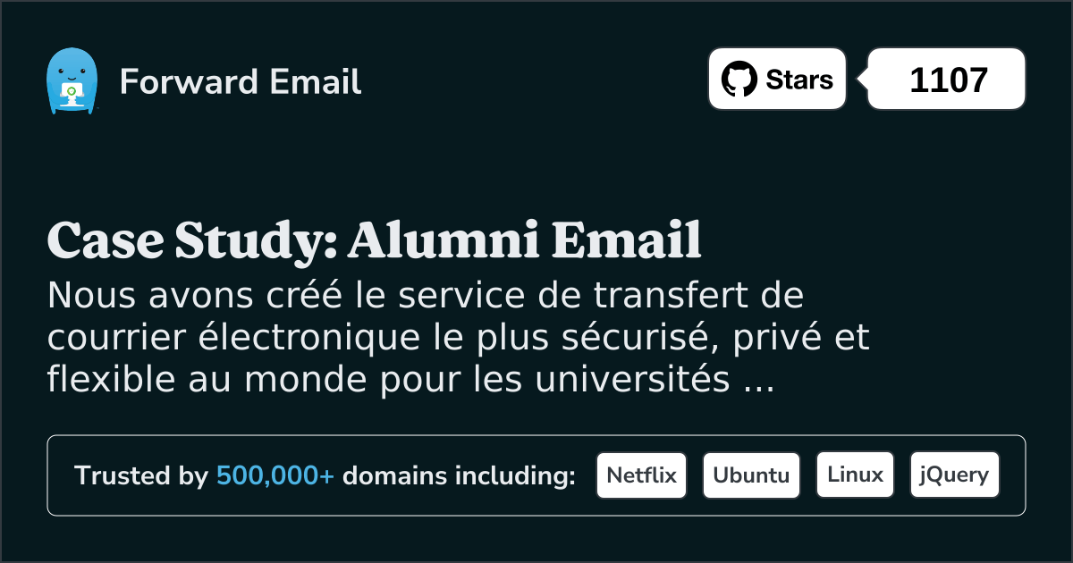 Étude de cas : Comment Forward Email optimise les solutions de messagerie des anciens élèves des meilleures universités