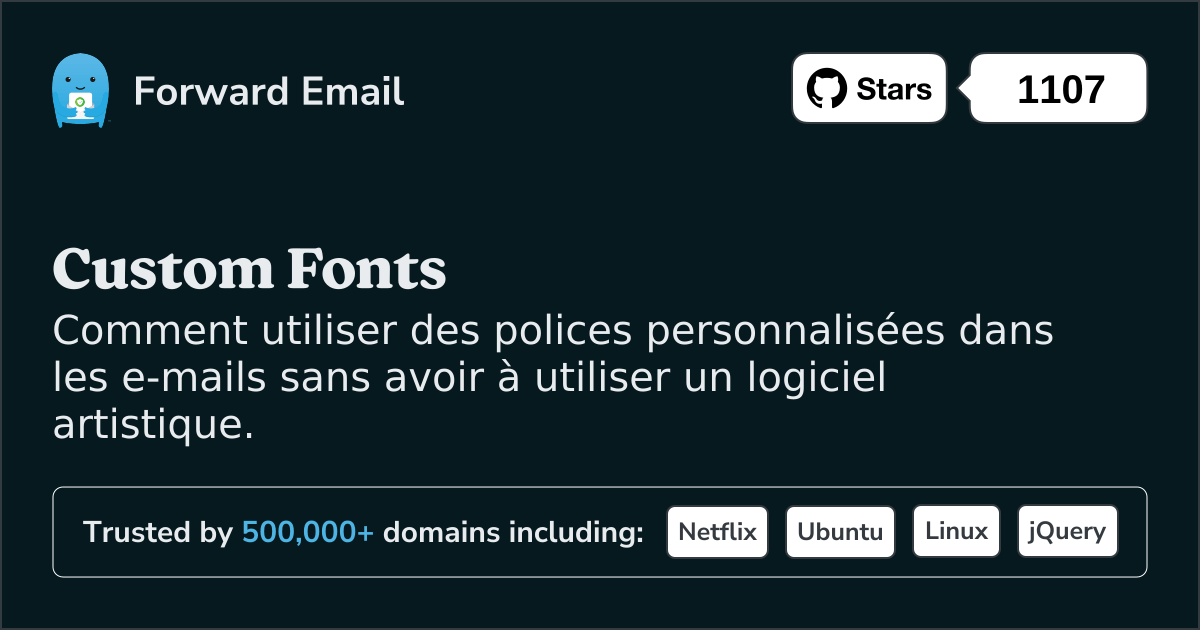 Polices personnalisées dans les e-mails