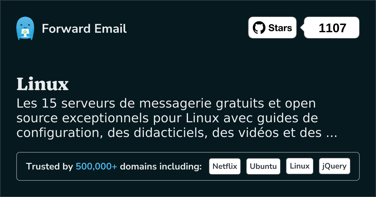 15 serveurs de messagerie Open Source exceptionnels pour Linux en 2025