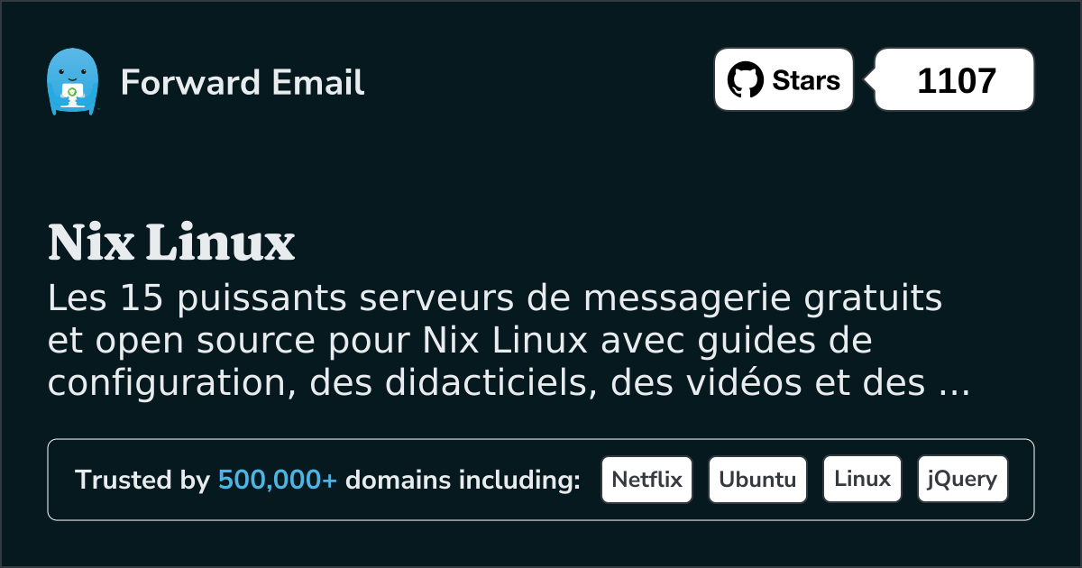 15 puissants serveurs de messagerie Open Source pour Nix Linux en 2025