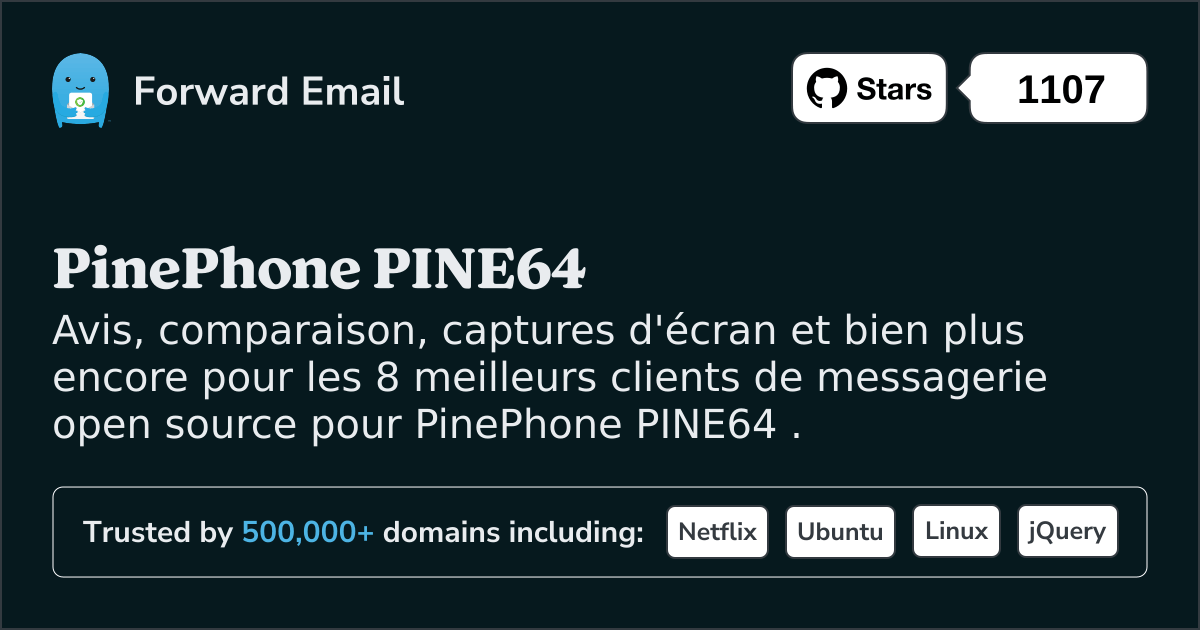 Les 8 meilleurs clients de messagerie open source pour PinePhone PINE64 en 2025