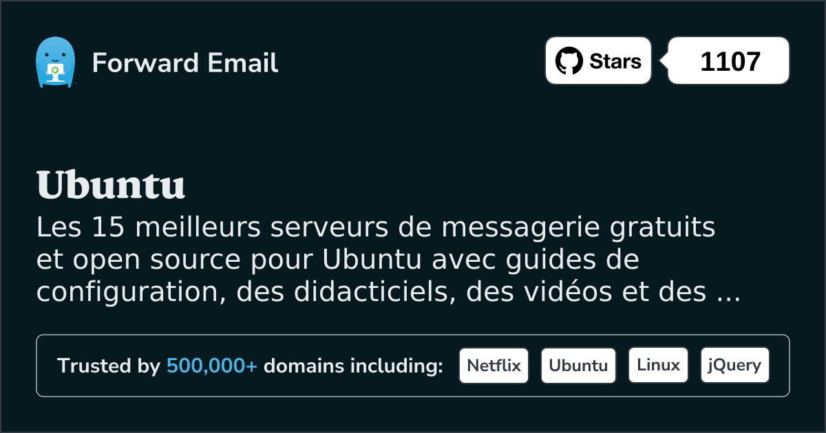 15 meilleurs serveurs de messagerie open source pour Ubuntu en 2025