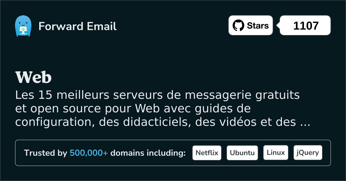 15 meilleurs serveurs de messagerie Open Source pour Web en 2025