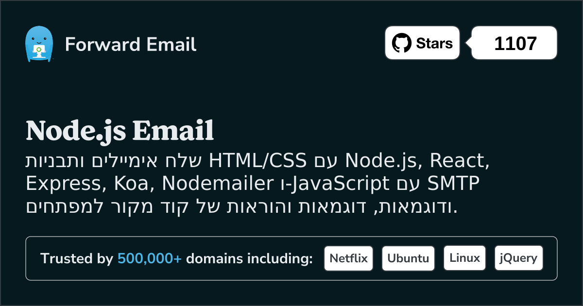 תבניות דואר אלקטרוני של Node.js
