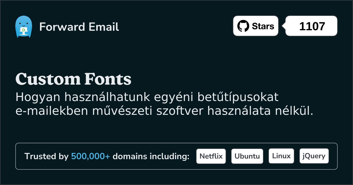 Egyéni betűtípusok az e-mailekben